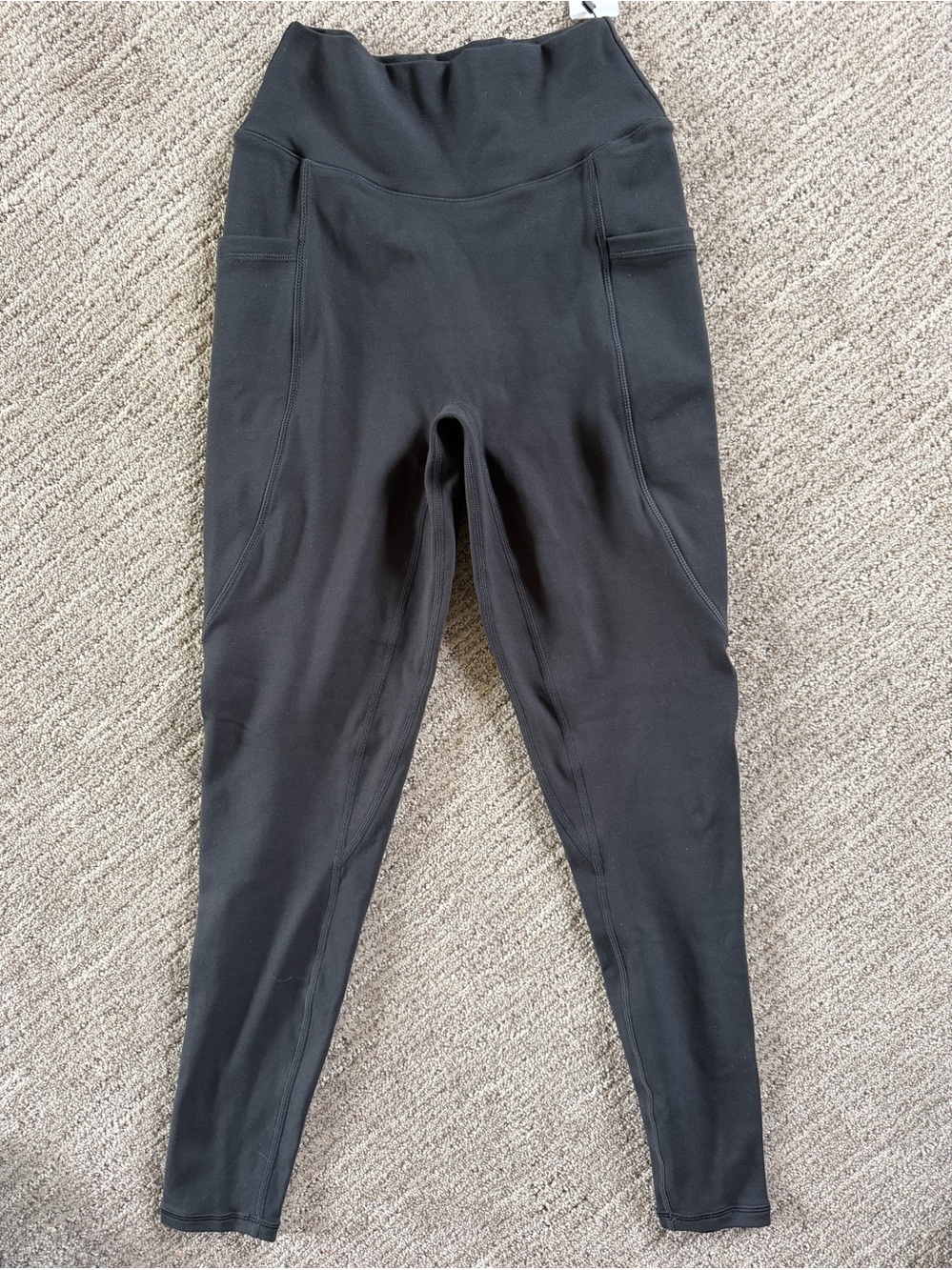 High-Waist Black Athletic Leggings